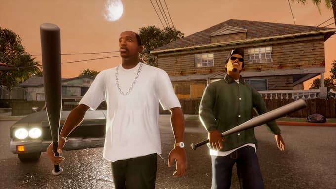 CJ and Ryder in the GTA Trilogy