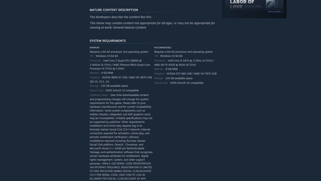 gta 5 system requirements