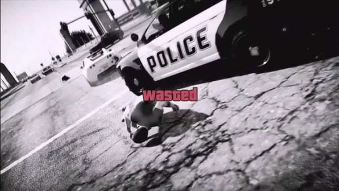 the wasted screen in GTA 5