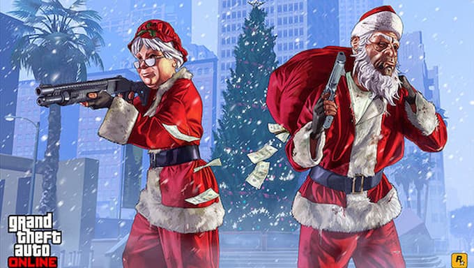 GTA Online Christmas art