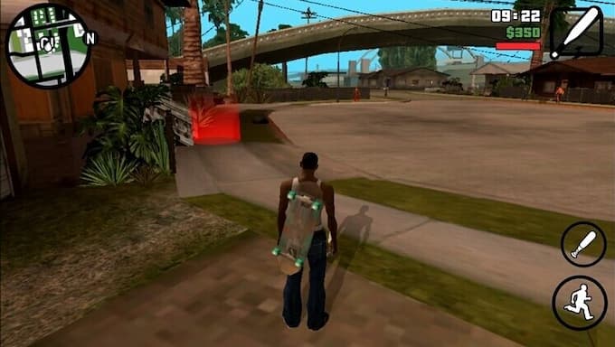 San Andreas skateboard mod